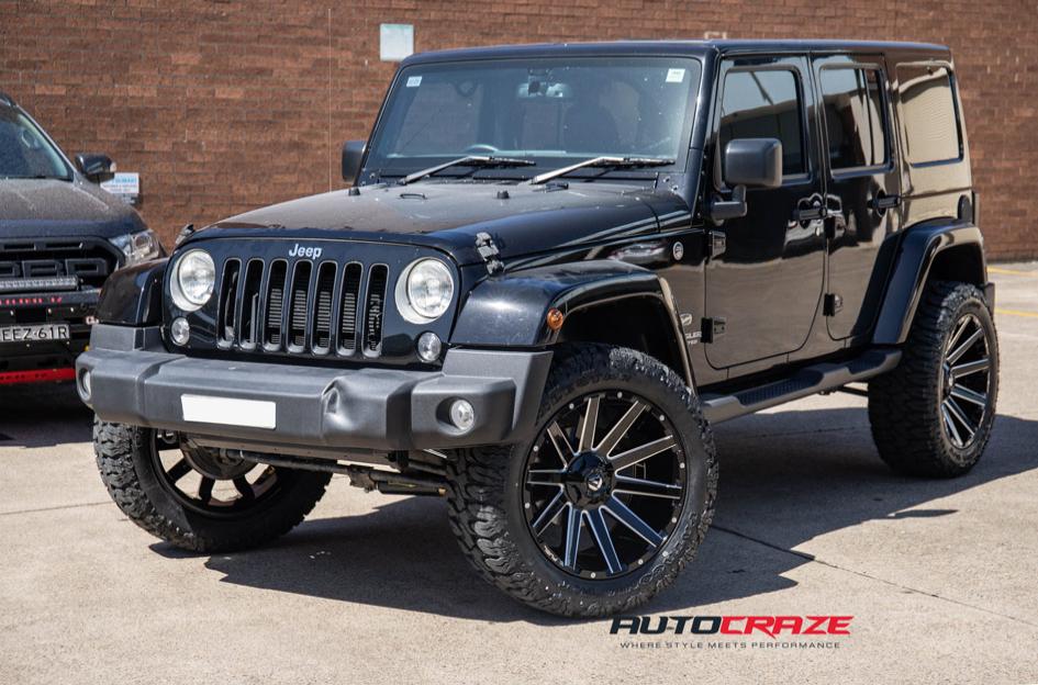 JEEP WRANGLER CONTRA MATTE BLACK MILLED
