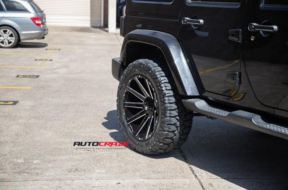 JEEP WRANGLER CONTRA MATTE BLACK MILLED