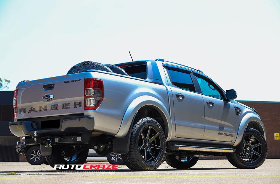 FORD RANGER AVALANCHE MATTE BLACK FRONT MILLED