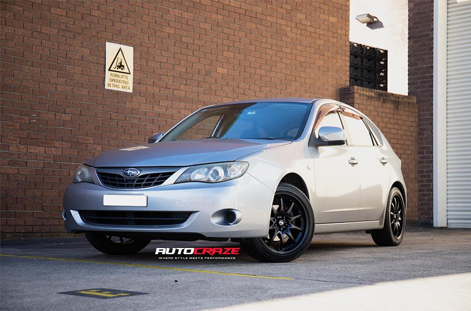 SUBARU IMPREZA ROTATE MATTE BLACK 