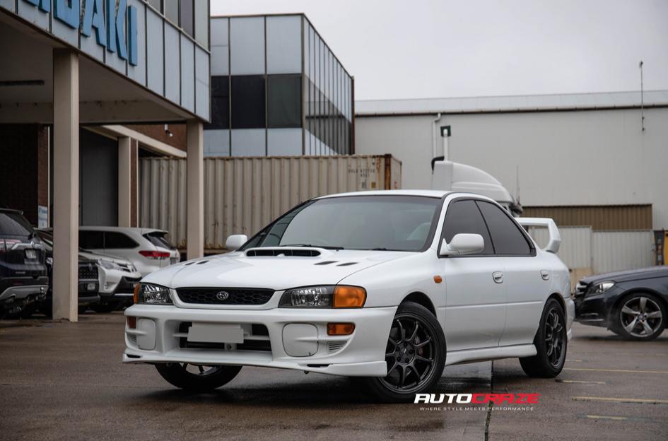 SUBARU WRX ENKEI PF09 MATTE DARK GUN METALLIC