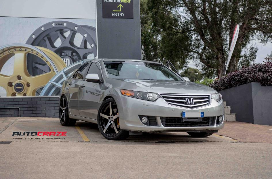 HONDA ACCORD RACER BLACK MACHINED FACE