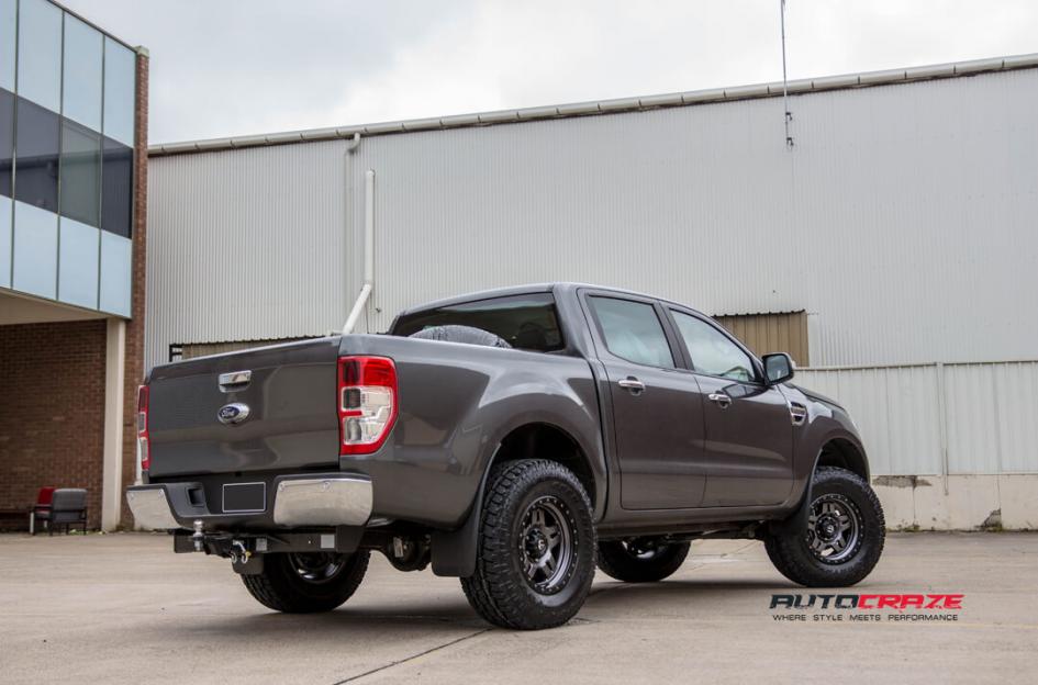 FORD RANGER ANZA MATTE ANTHRACITE WITH BLACK RING