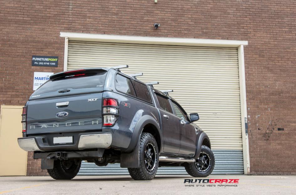 FORD RANGER GD07 MATTE BLACK MILLED