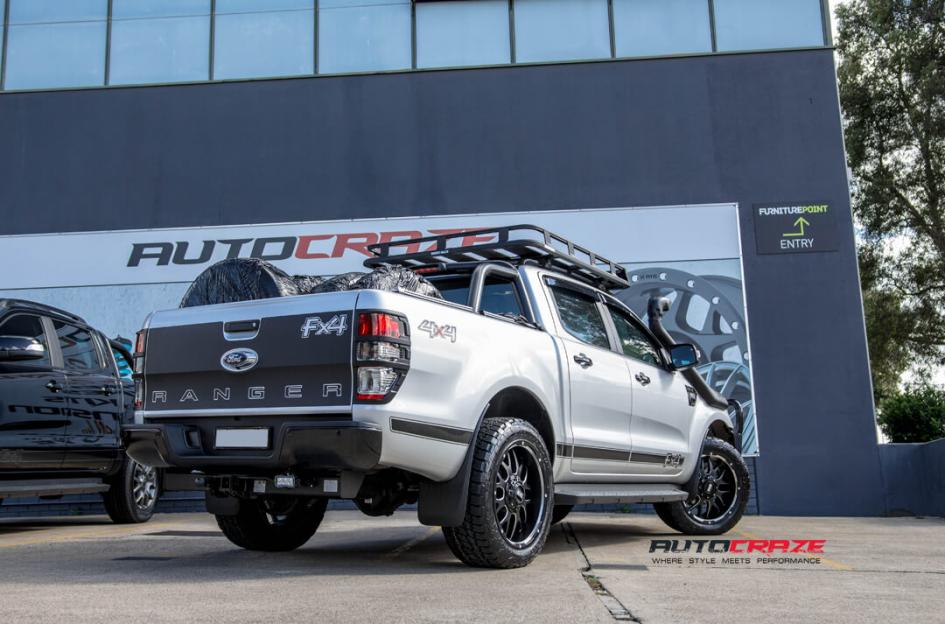 FORD RANGER GD02 MATTE BLACK MILLED ACCENTS