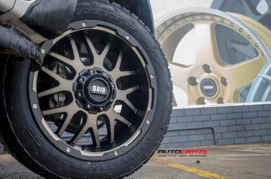 TOYOTA HILUX N80 4WD GD02 MATTE BLACK MACHINED FACE 