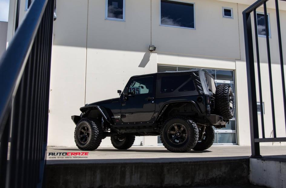 JEEP WRANGLER BEAST BLACK MACHINED WITH DARK TINT 3