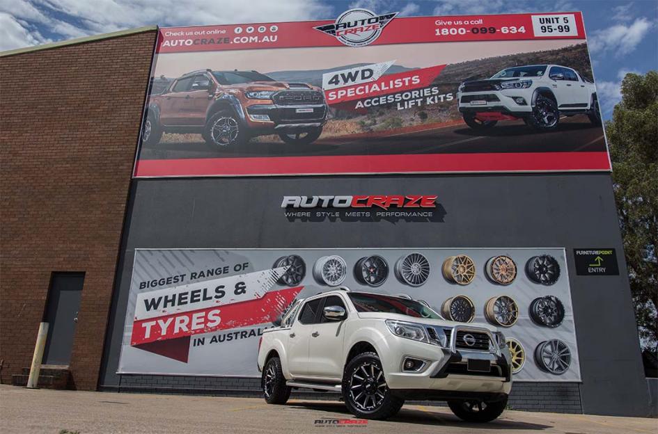 NISSAN NAVARA GD05 MATTE BLACK MILLED ACCENTS