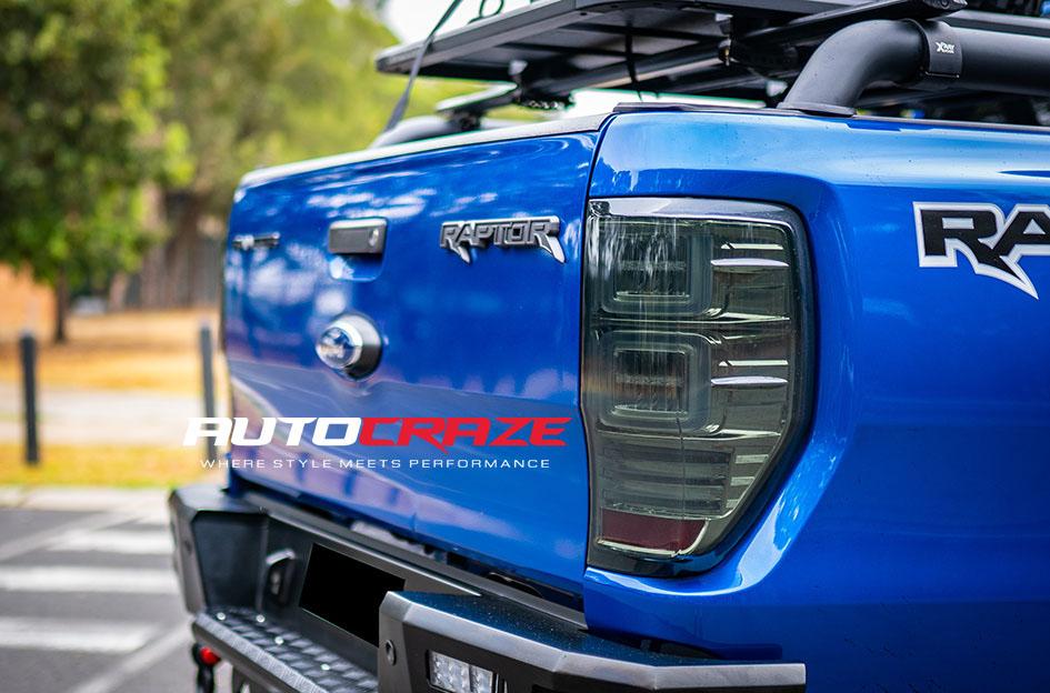 FORD RANGER RAPTOR HOSS XD II SATIN BLACK DARK TINT