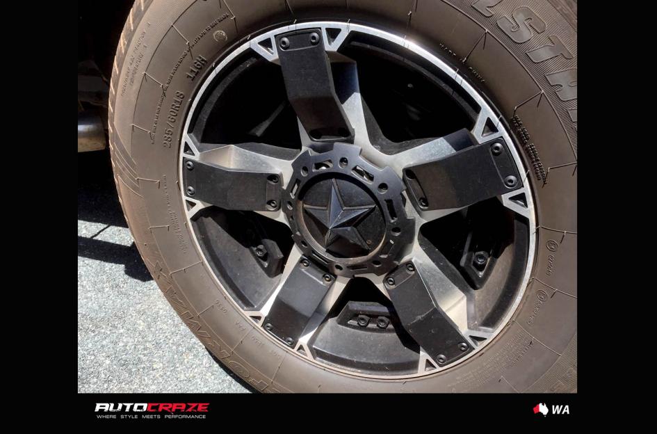 JEEP WRANGLER ROCKSTAR XD 2 MATTE BLACK MACHINED FACE