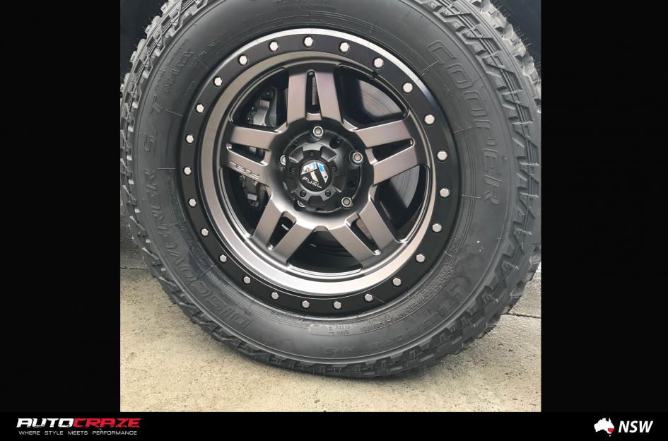 TOYOTA LANDCRUSIER ANZA MATTE ANTHRACITE WITH BLACK RING