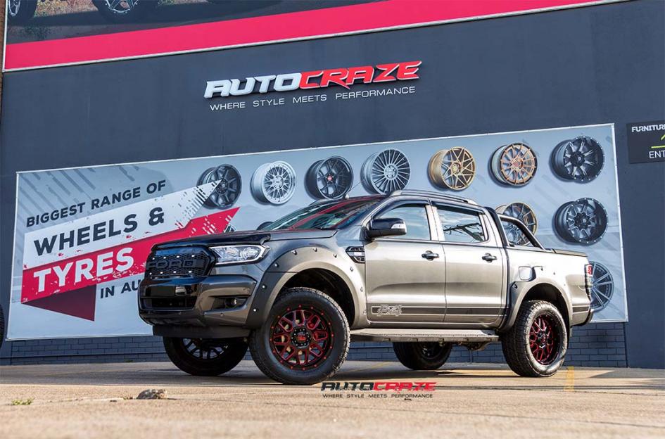 FORD RANGER GRENADE XD SATIN BLACK WITH RED MILLED