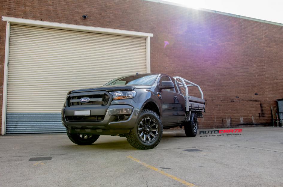 FORD RANGER GRID GD05 MATTE BLACK MILLED ACCENTS