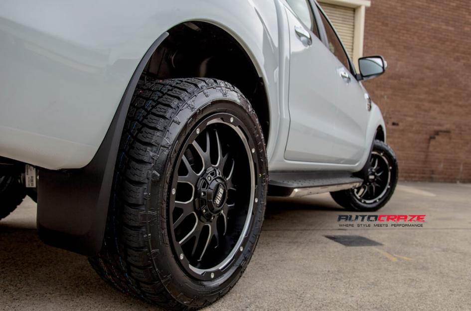 FORD RANGER GD02 MATTE BLACK MILLED ACCENTS