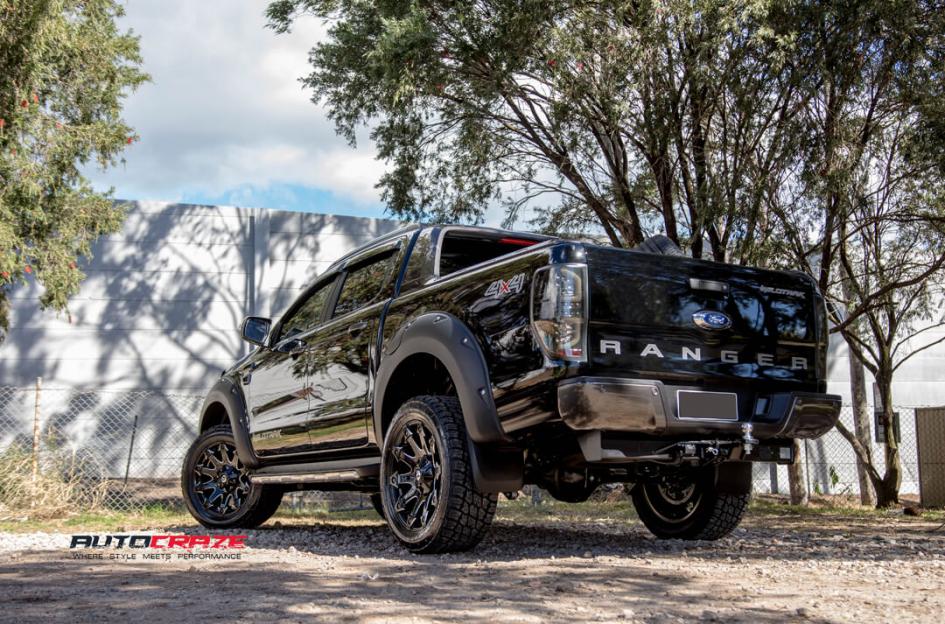 FORD RANGER BATTLE AXE GLOSS BLACK MILLED ACCENTS