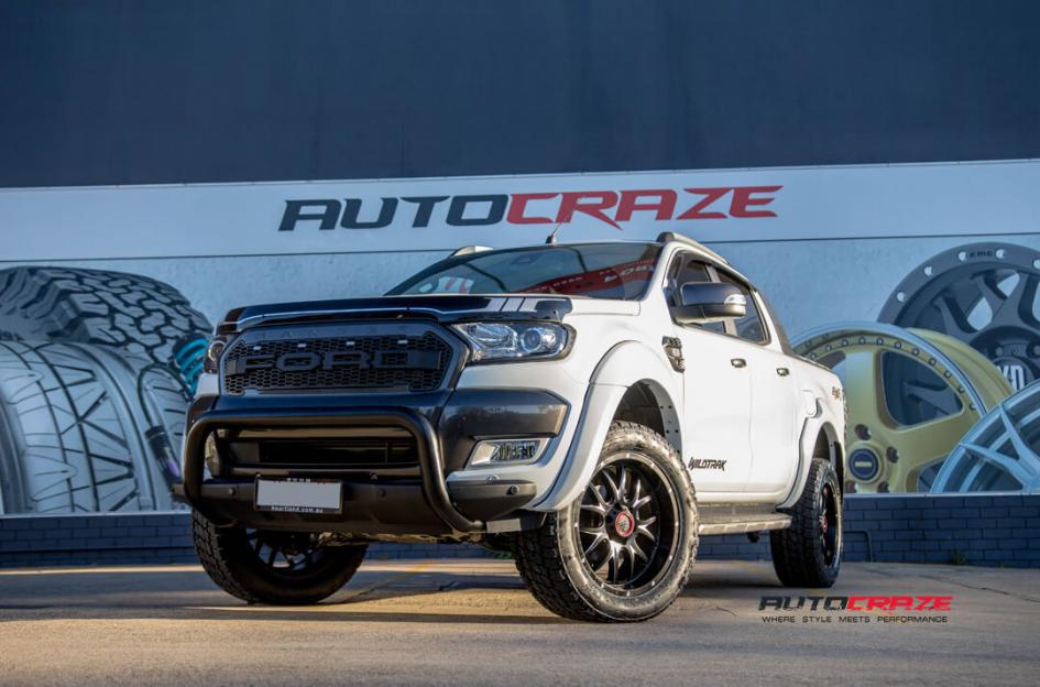 FORD RANGER AB807 SATIN BLACK MILLED