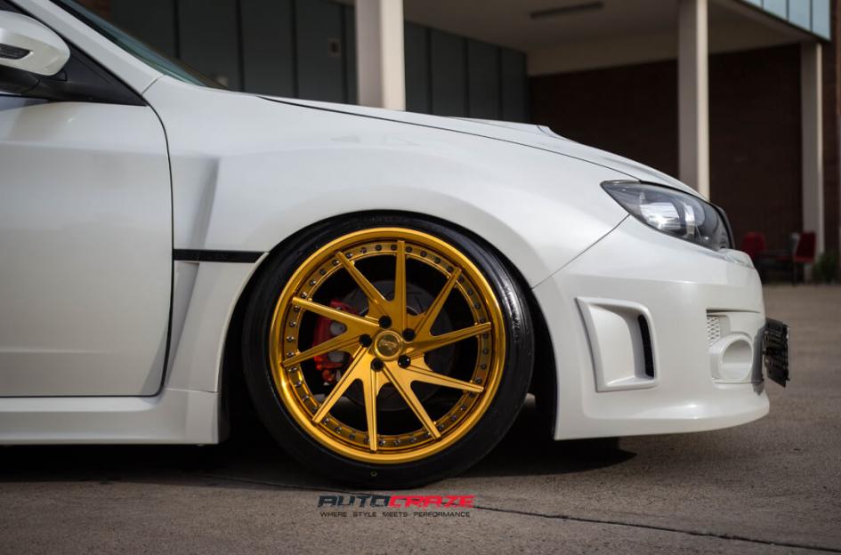 SUBARU WRX INVERT 3 PIECE FORGED4K GOLD