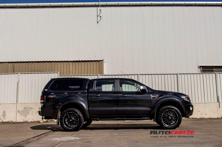 FORD RANGER GD02 MATTE BLACK MACHINED FACE