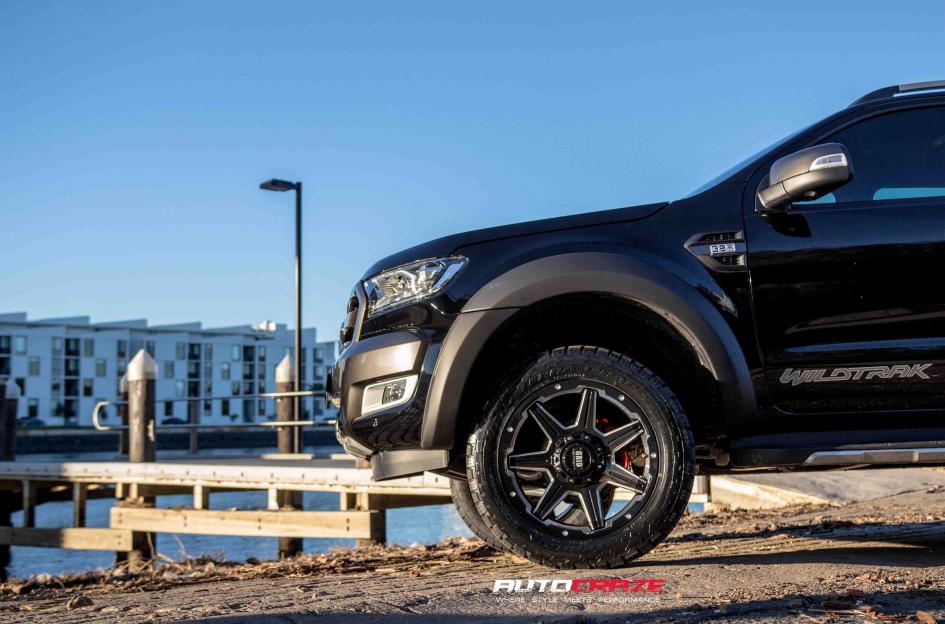 FORD RANGER GD06 GLOSS BLACK MILLED