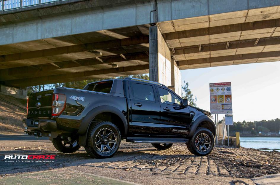 FORD RANGER GD06 GLOSS BLACK MILLED
