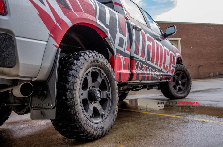 DODGE RAM BEAST BLACK MACHINED WITH DARK TINT