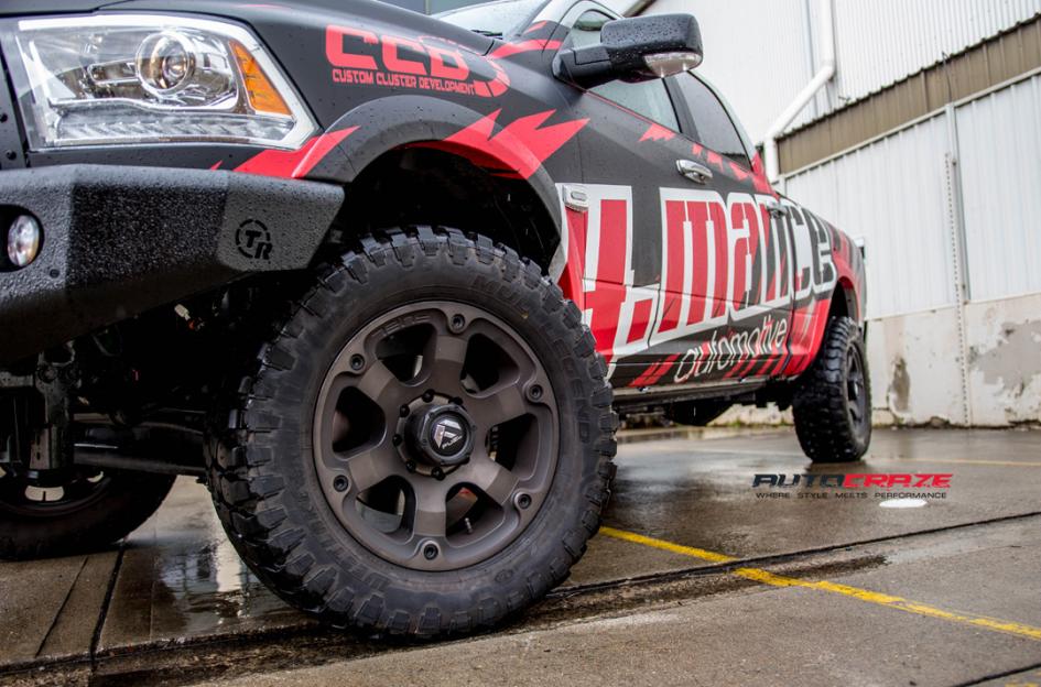 DODGE RAM BEAST BLACK MACHINED WITH DARK TINT