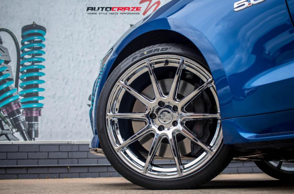 FORD MUSTANG ESSEN SILVER MACHINED FACE