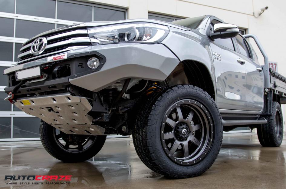TOYOTA HILUX N80 4WD TROPHY MATTE ANTHRACITE WITH BLACK RING