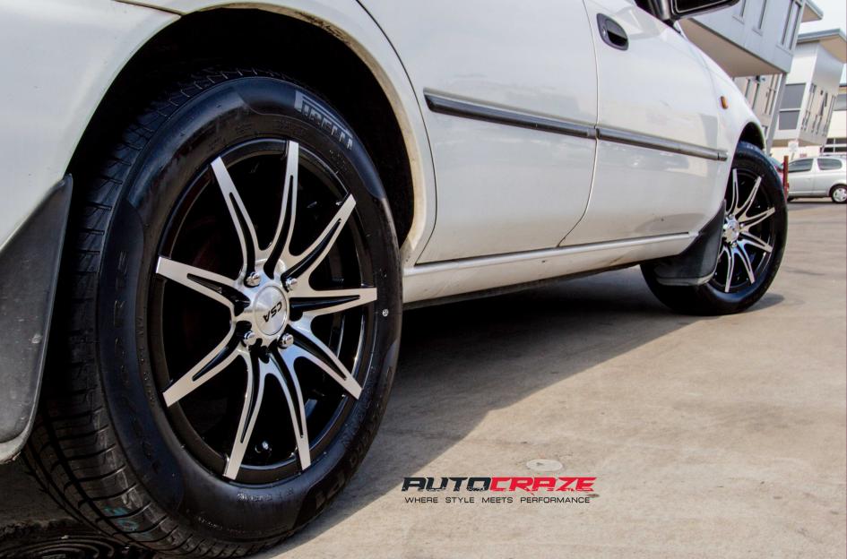 TOYOTA COROLLA INSTINCT BLACK MACHINED FACE