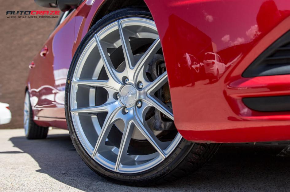 VOLVO V60 TARGA SILVER MACHINED FACE