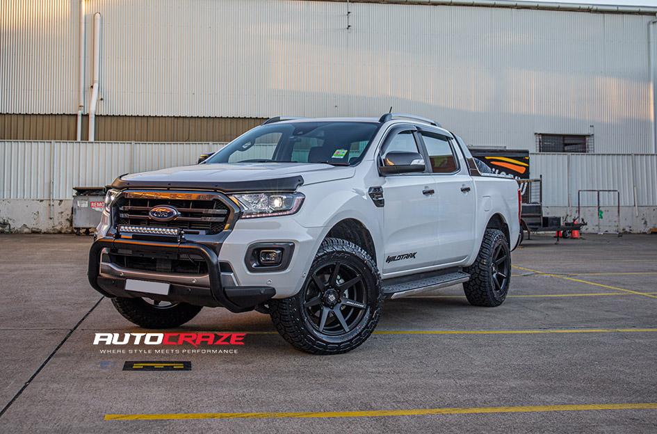 FORD RANGER AVALANCHE MATTE BLACK FRONT MILLED