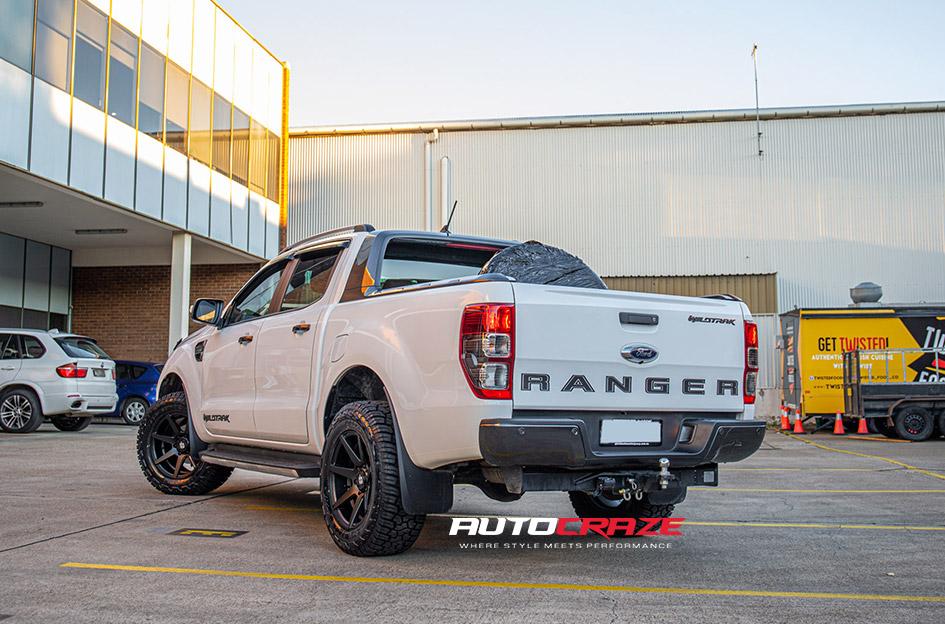 FORD RANGER AVALANCHE MATTE BLACK FRONT MILLED