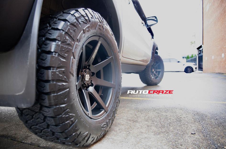 FORD RANGER AVALANCHE MATTE BLACK FRONT MILLED