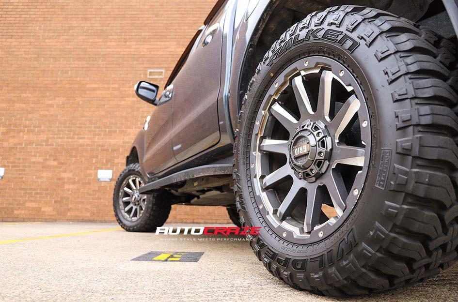 FORD RANGER GD05 MATTE BLACK MILLED ACCENTS
