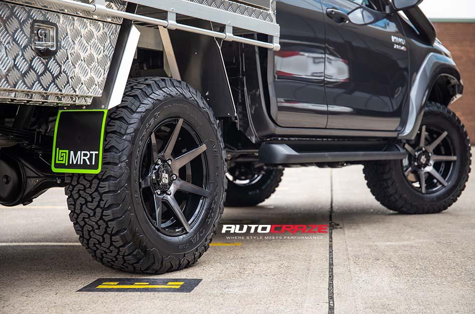 TOYOTA HILUX N80 4WD AVALANCHE MACHINED FACE MATTE BLACK DARK TINT