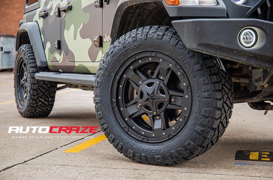 JEEP WRANGLER ROCKSTAR XD 3 MATTE BLACK