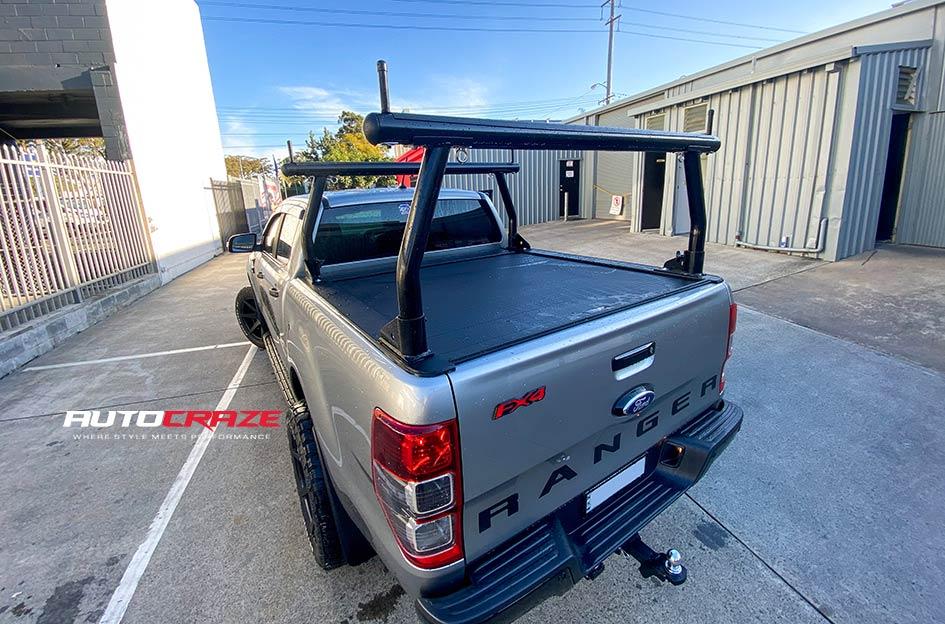 FORD RANGER AVALANCHE MATTE BLACK FRONT MILLED