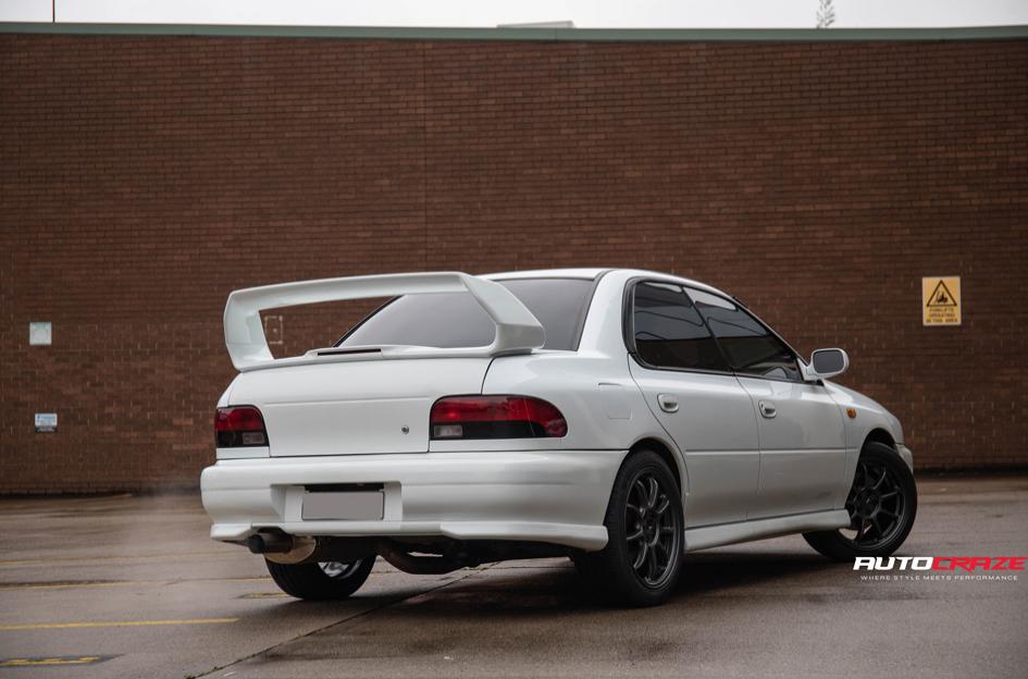 SUBARU WRX ENKEI PF09 MATTE DARK GUN METALLIC
