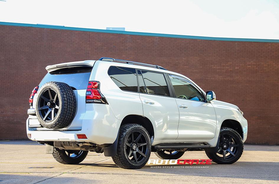 TOYOTA-PRADO-AVALANCHE-MATTE-BLACK-FRONT-MILLED