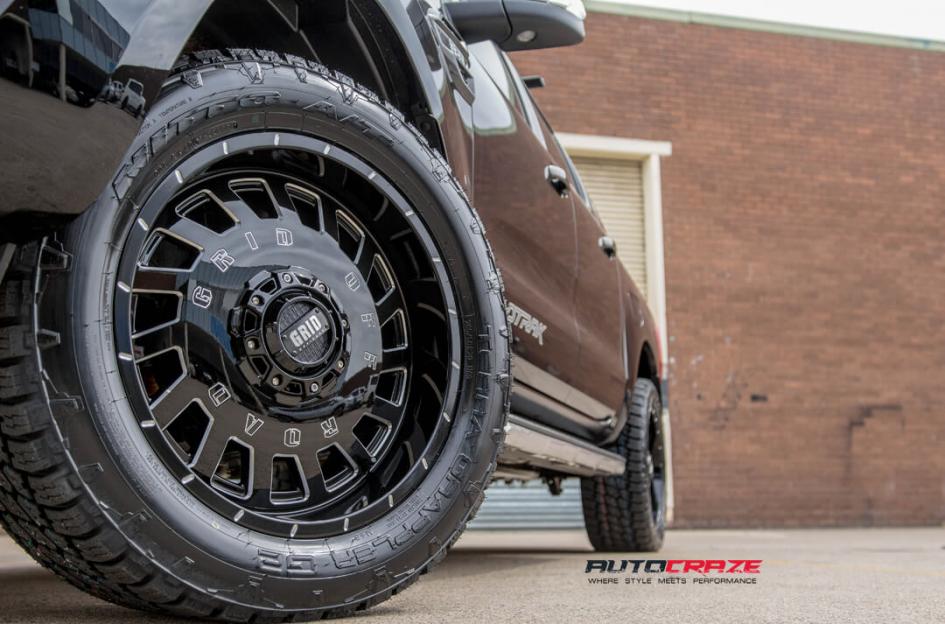 FORD RANGER GD03 GLOSS BLACK MILLED ACCENTS