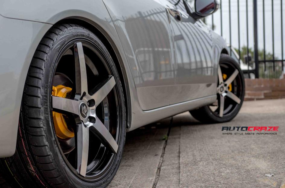 HONDA ACCORD RACER BLACK MACHINED FACE