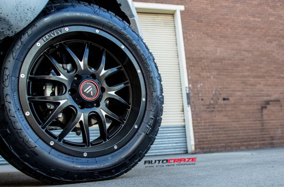 FORD RANGER AB807 SATIN BLACK MILLED