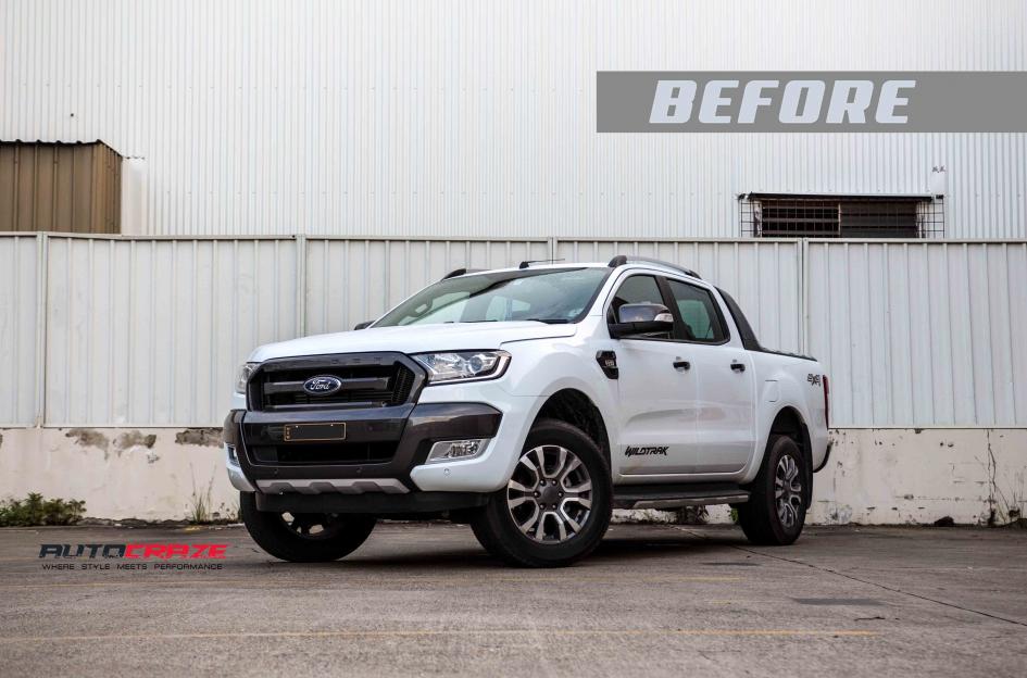 FORD RANGER COUPLER BLACK MACHINED WITH DARK TINT