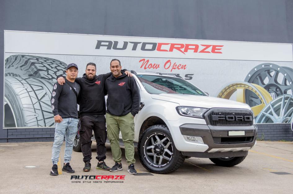 FORD RANGER GD07 MATTE ANTHRACITE MILLED WITH BLACK LIP