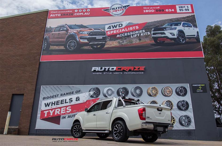 NISSAN NAVARA GD05 MATTE BLACK MILLED ACCENTS