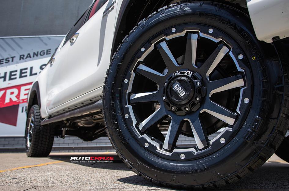 TOYOTA HILUX N80 4WD GD05 MATTE BLACK MILLED ACCENTS