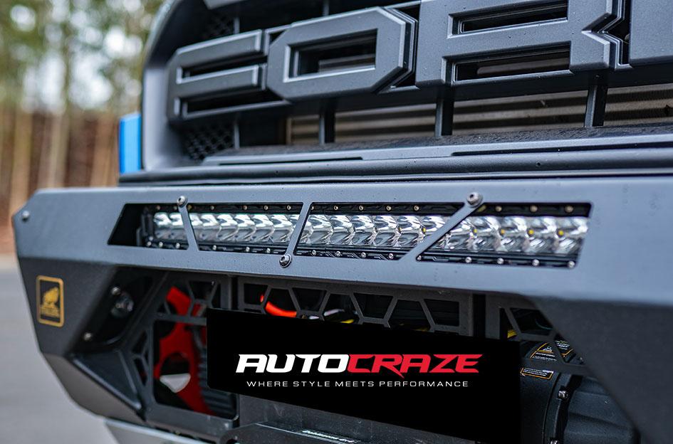 FORD RANGER RAPTOR HOSS XD II SATIN BLACK DARK TINT