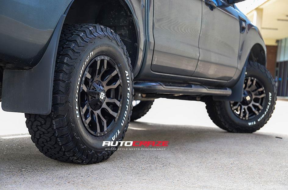 FORD RANGER FLORIDA MACHINED FACE BLACK MATTE GREY TINT