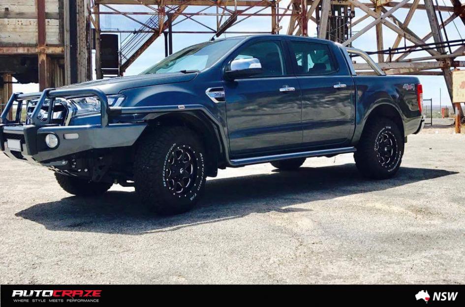 FORD RANGER BOOST GLOSS BLACK MILLED ACCENTS