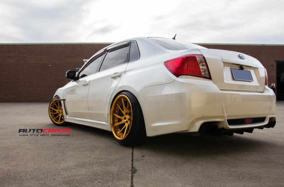 SUBARU WRX INVERT 3 PIECE FORGED4K GOLD